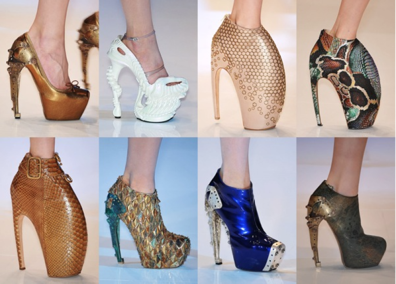 Невероятно неудобные  женские туфли эпохи Ренессанса и современности