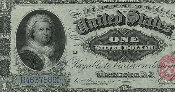 Первый портрет женщины на американском долларе