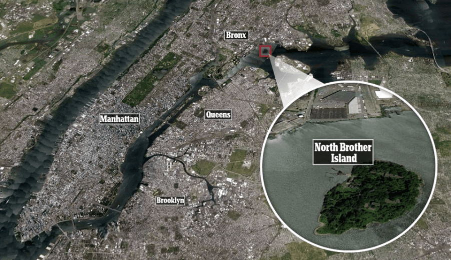 Остров с мрачной историей в центре Нью-Йорка, заброшен более 50 лет