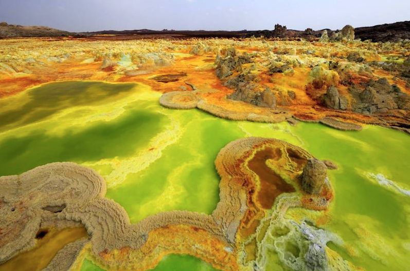 Пустыня Данакиль в Эфиопии – самое негостеприимное место на Земле