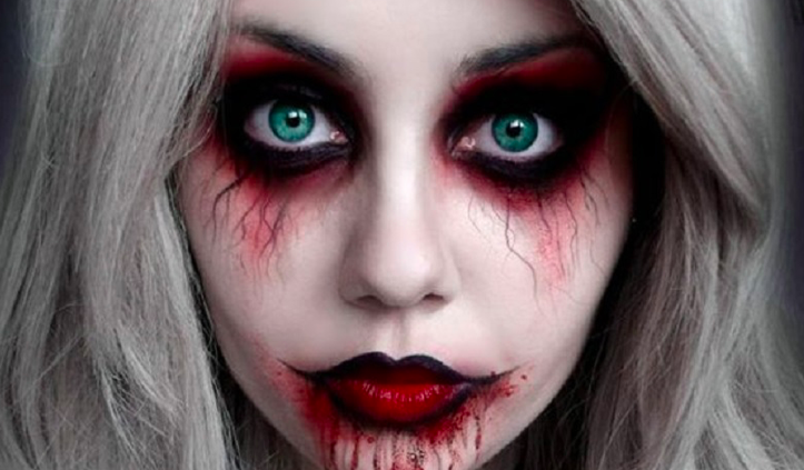 Простой макияж на Хэллоуин: 10 ярких идей (фото и видео)
